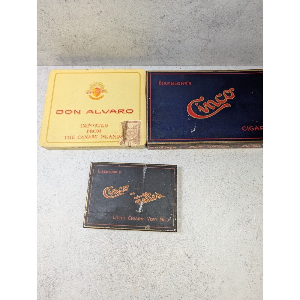 Vintage Old English Curve Cut Pipe Tobacco Tin Litho Box Tobacciana